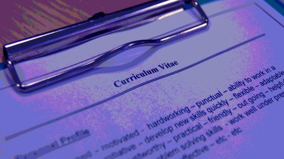 Close up pf Curriculum Vitae