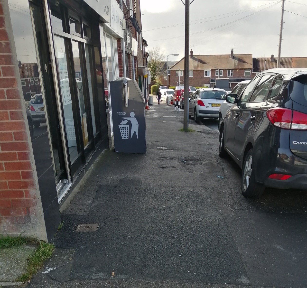 Hellaby issues showing damaged footpaths