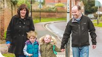 A family walking together