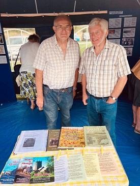 2 people at a local history fayre