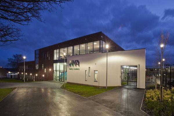 Maltby academy at night