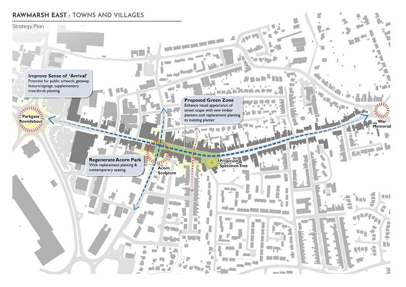 Sketch of masterplan