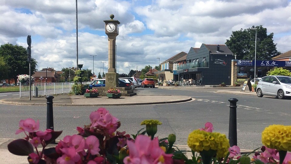 Wickersley Clock on Bawtry Road