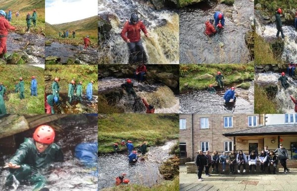 Collage of images from Young Inspectors visit to Crowden Outdoor Education Centre